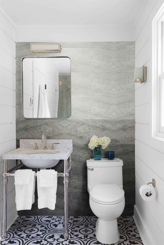 Bathroom Interior Ceramic Tile Flooring Unique Texture 600x600 mm-HS36004